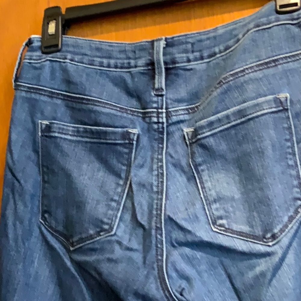 Athleta Women's Straight leg Sculptek Jeans in Dark Blue - Picture 5 of 5
